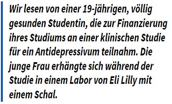 Eingeständnis